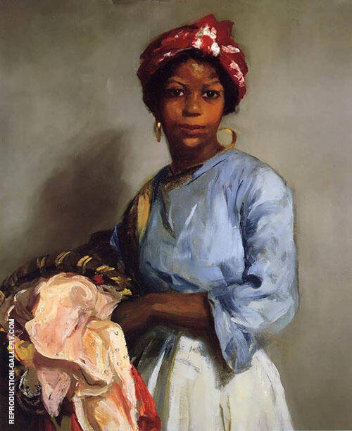 The Laundress 1916 by Robert Henri | Oil Painting Reproduction