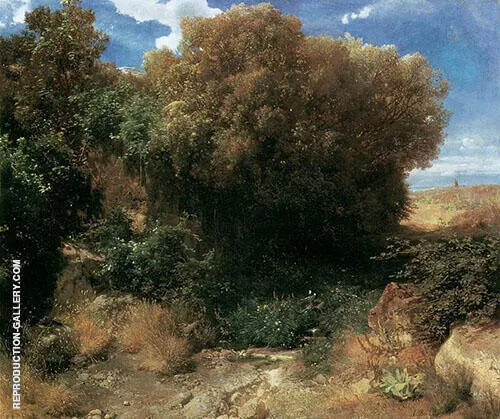 Campagna Landscape By Arnold Bocklin