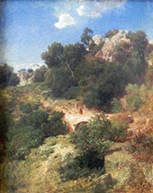 Italian Landscape 1858 By Arnold Bocklin