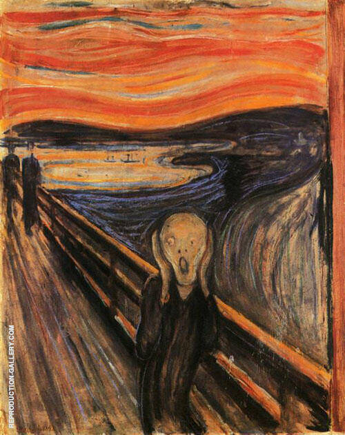 The Scream 1893 by Edvard Munch | Oil Painting Reproduction