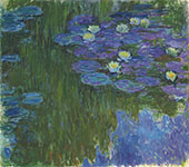 Nympheas en Fleur By Claude Monet