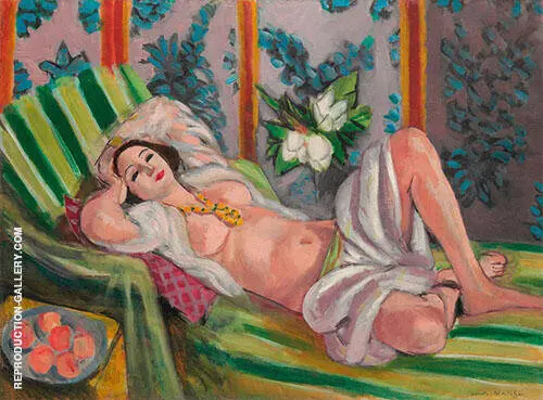 Odalisque Couchee aux Magnolias 1923 By Henri Matisse