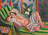 Odalisque Couchee aux Magnolias 1923 By Henri Matisse