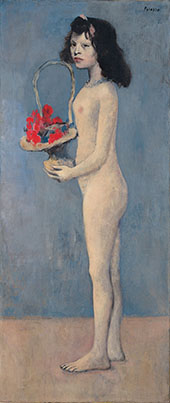 Girl with Flower Basket By Pablo Picasso