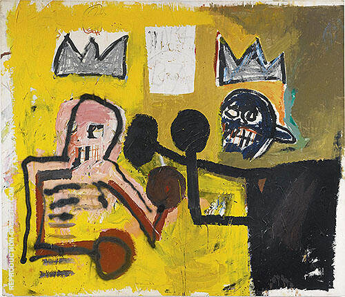 World Crown by Jean-Michel-Basquiat | Oil Painting Reproduction