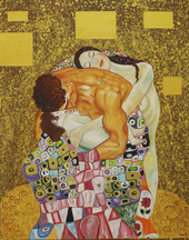 Family Embrace By Gustav Klimt