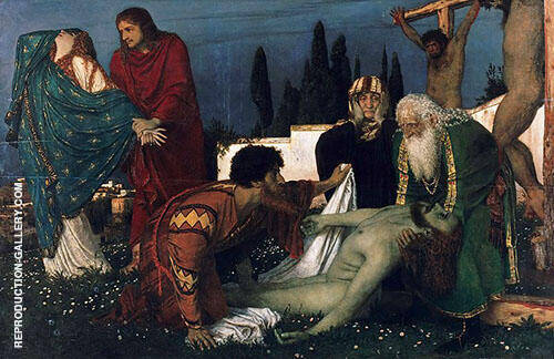 The Deposition by Arnold Bocklin | Oil Painting Reproduction