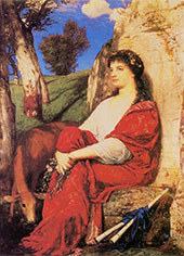 The Muse Euterpe By Arnold Bocklin
