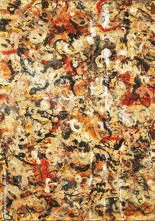 Untitled White By Jackson Pollock (Inspired By)