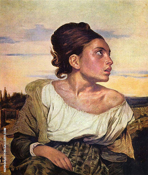 Orphan Girl at the Cemetery 1823 | Oil Painting Reproduction