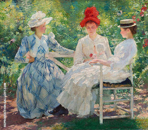 Three Sisters Study in Sunlight 1890 | Oil Painting Reproduction