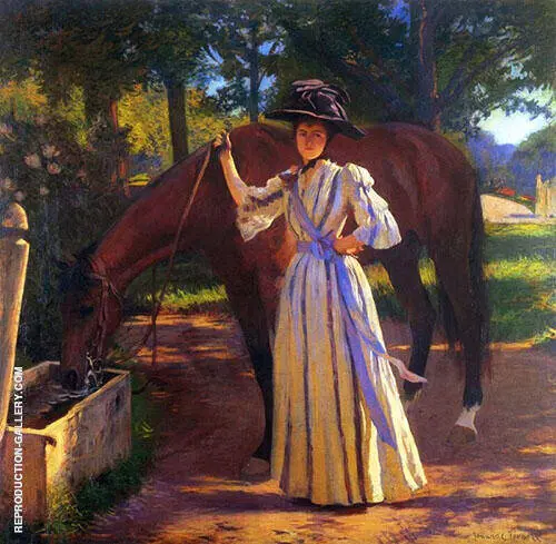 Girl and Horse 1892 By Edmund Tarbell