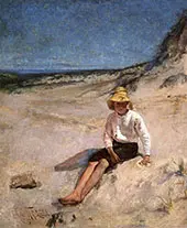 Boy on the Beach 1885 By Edmund Tarbell