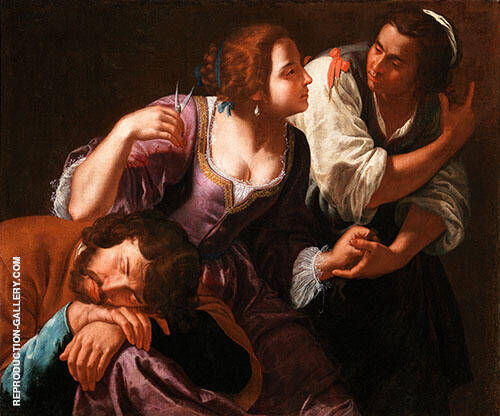 Samson and Delilah by Artemisia Gentileschi | Oil Painting Reproduction