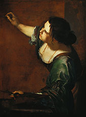Self Portrait as The Allegory of Painting 1638 By Artemisia Gentileschi