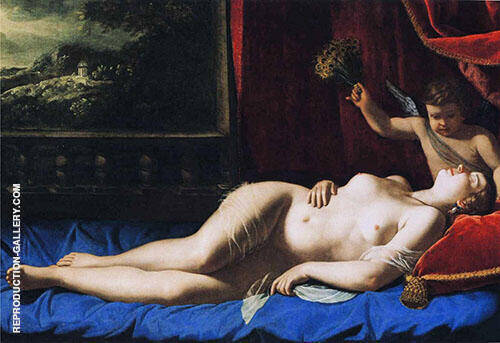 Sleeping Venus by Artemisia Gentileschi | Oil Painting Reproduction