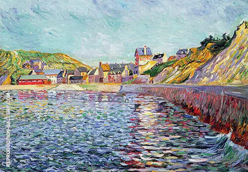 Port en Bessin Calvados c1884 By Paul Signac