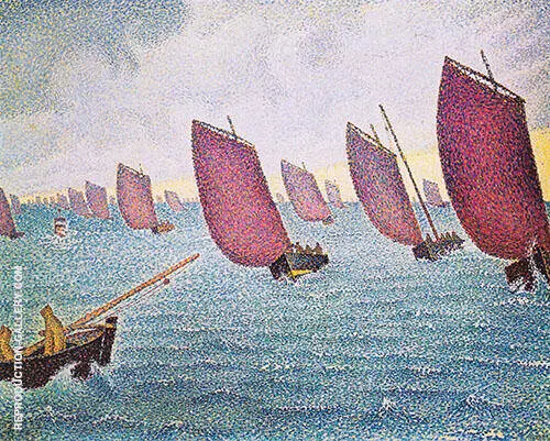 Regatta in Concarneau 1891 By Paul Signac