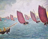 Regatta in Concarneau 1891 By Paul Signac