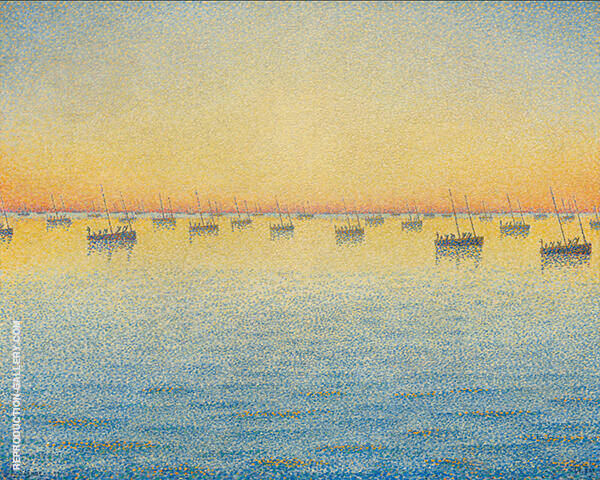 Setting Sun Sardine Fishing Adagio Opus 221 1891 | Oil Painting Reproduction