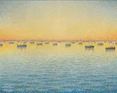 Setting Sun Sardine Fishing Adagio Opus 221 1891 By Paul Signac