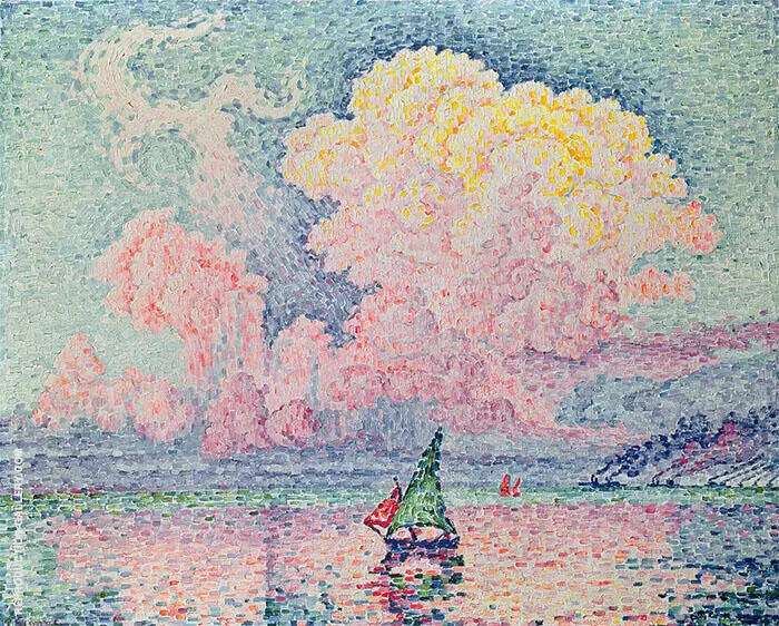 The Pink Cloud Antibes 1916 By Paul Signac