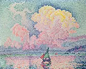 The Pink Cloud Antibes 1916 By Paul Signac