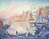 The Port of Saint Tropez 1901 By Paul Signac
