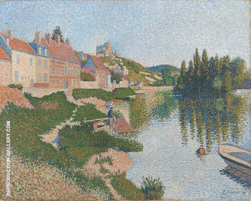 The River Bank 1886 By Paul Signac
