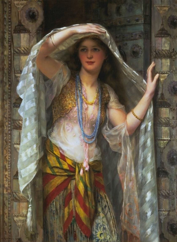 Lady of Baghdad 1900 by William Clarke Wontner | Oil Painting Reproduction
