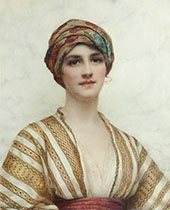 Portrait of a Young Woman 1920 By William Clarke Wontner