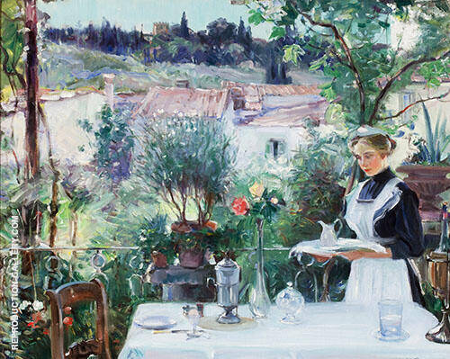 Breakfast on The Terrace 1913 | Oil Painting Reproduction