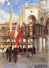 Piazza San Marco Venice By Oliver Dennett Grover