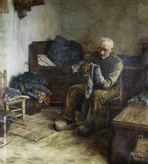 A Flemish Peasant by Walter Langley | Oil Painting Reproduction