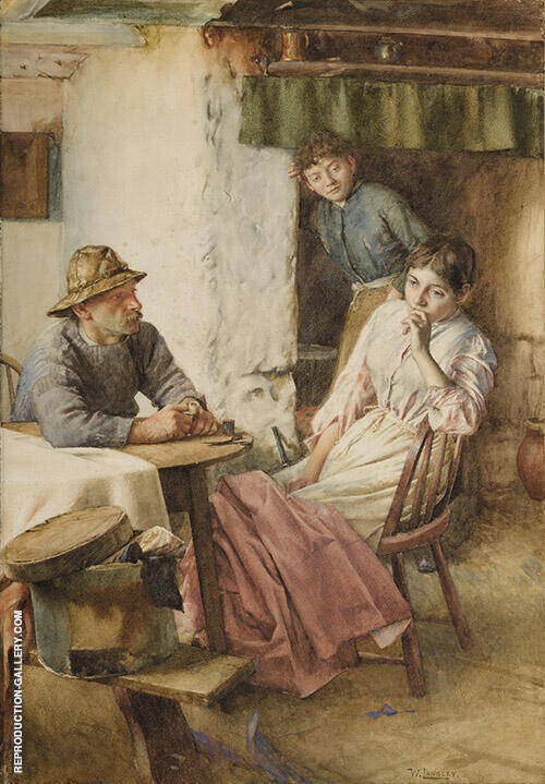 An Anxious Moment 1899 by Walter Langley | Oil Painting Reproduction