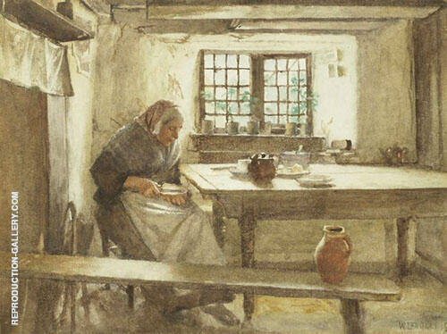 A Simple Meal by Walter Langley | Oil Painting Reproduction