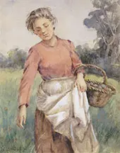 Gathering Apples By Walter Langley