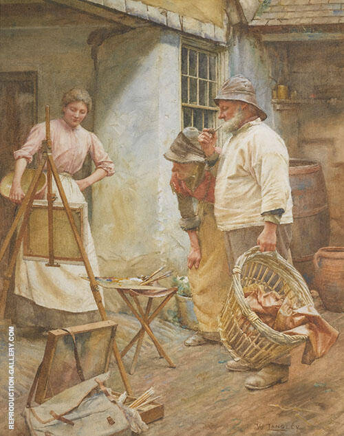 Local Critics by Walter Langley | Oil Painting Reproduction