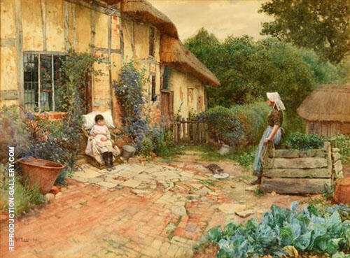 The Convalescent 1893 by Walter Langley | Oil Painting Reproduction