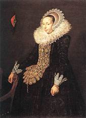 Portrait of Catharina Both van der Eem By Frans Hals