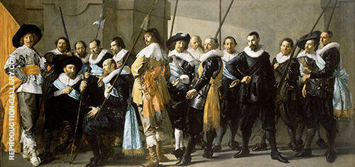 Magere Compagnie 1637 by Frans Hals | Oil Painting Reproduction