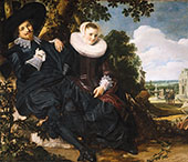 Married Couple in a Garden 1622 By Frans Hals