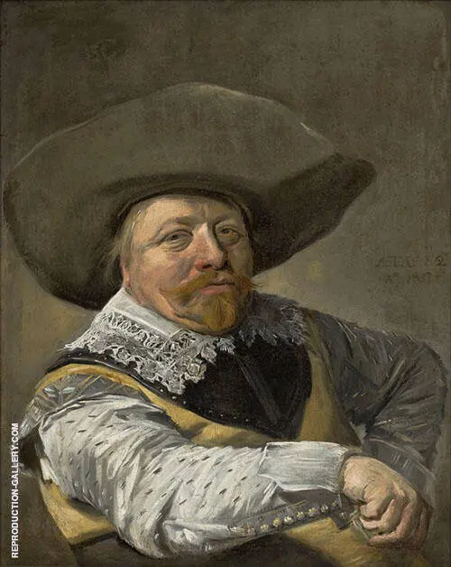 Oficial Sentado 1631 By Frans Hals