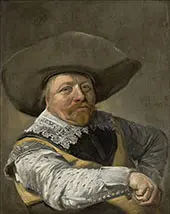 Oficial Sentado 1631 By Frans Hals