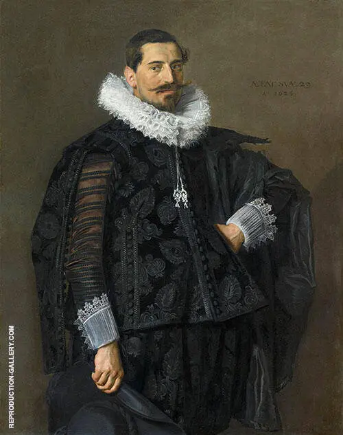 Portrait of Jacob Pietersz Olycan 1596 By Frans Hals