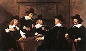 Regents of The St Elizabeth Hospital of Haarlem 1641 By Frans Hals