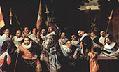 The Officers of The St Adrian Militia Company in 1633 By Frans Hals