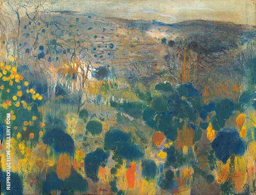Landscape 1900 By Joaquin Mir Trinxet
