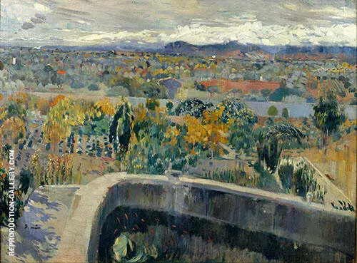 The New Pond Around 1907 By Joaquin Mir Trinxet