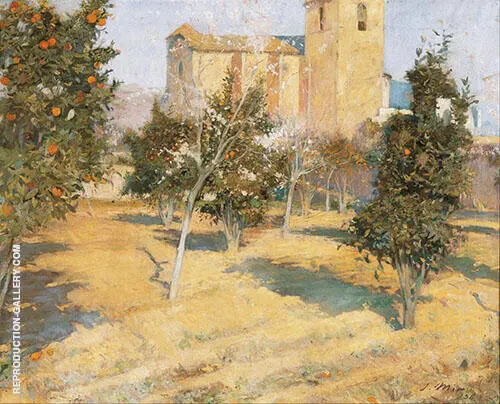 The Rector's Orchard 1896 By Joaquin Mir Trinxet